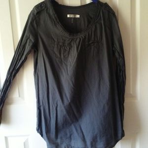 Long Sleeve Round Neck Cotton Tunic